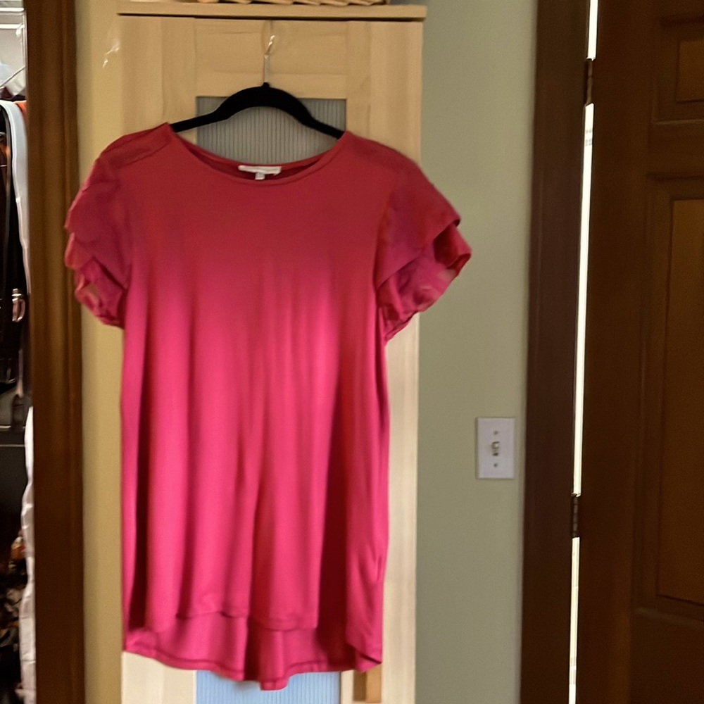 RJR John Rocha flutter sleeve top, NWOT